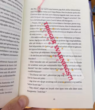 Bokmärke Transparent Trigger Warnings