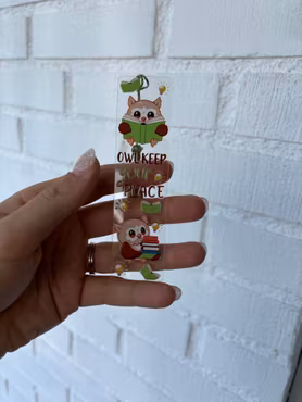Bokmärke Transparent Owl