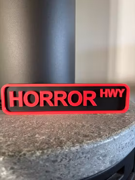 Skylt - Horror