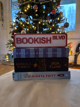 Skylt - Bookish Christmas