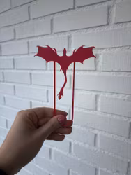 Bokmärke - Flygande Drake med svans