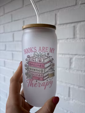 Frostat Glas - Books are my therapy