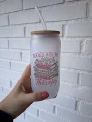 Frostat Glas - Books are my therapy