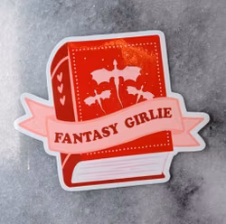 Vinylsticker - Fantasy Girlie Red