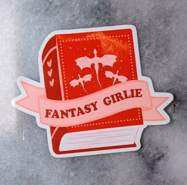 Vinylsticker - Fantasy Girlie Red