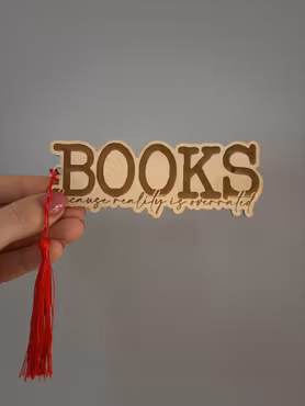 Träbokmärke - Booktrovert