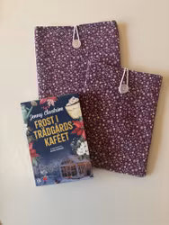 Book Sleeve Purple Flowers