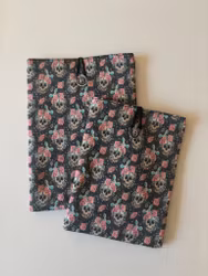 Book Sleeve Grey Skull Large