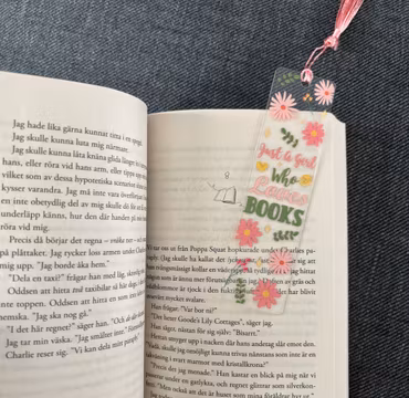 Bokmärke Transparent - Just a girl