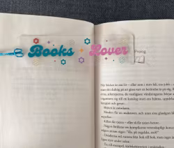 Bokmärke Transparent - Books Lover