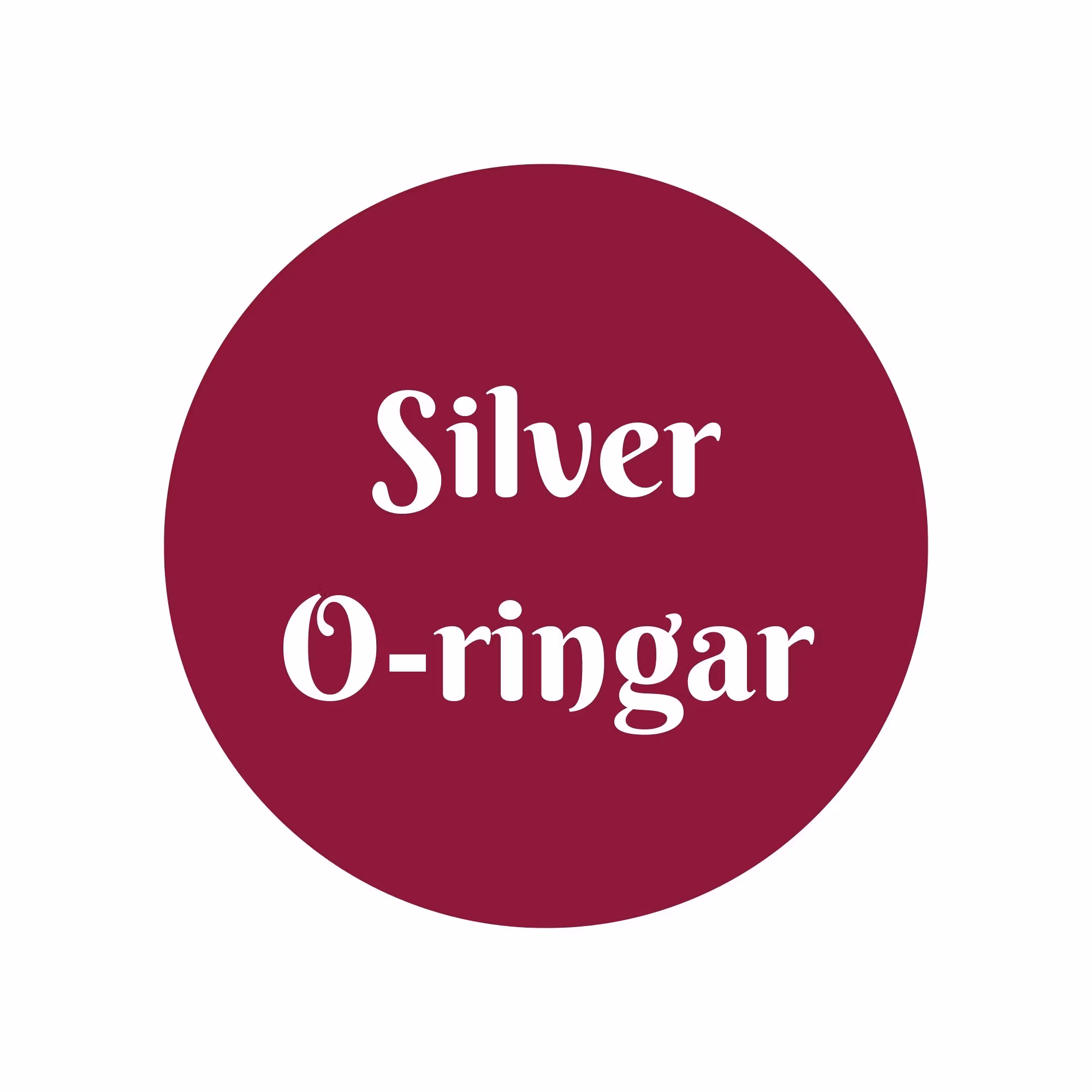 Silver O-ringar - Sofias PysselParadis