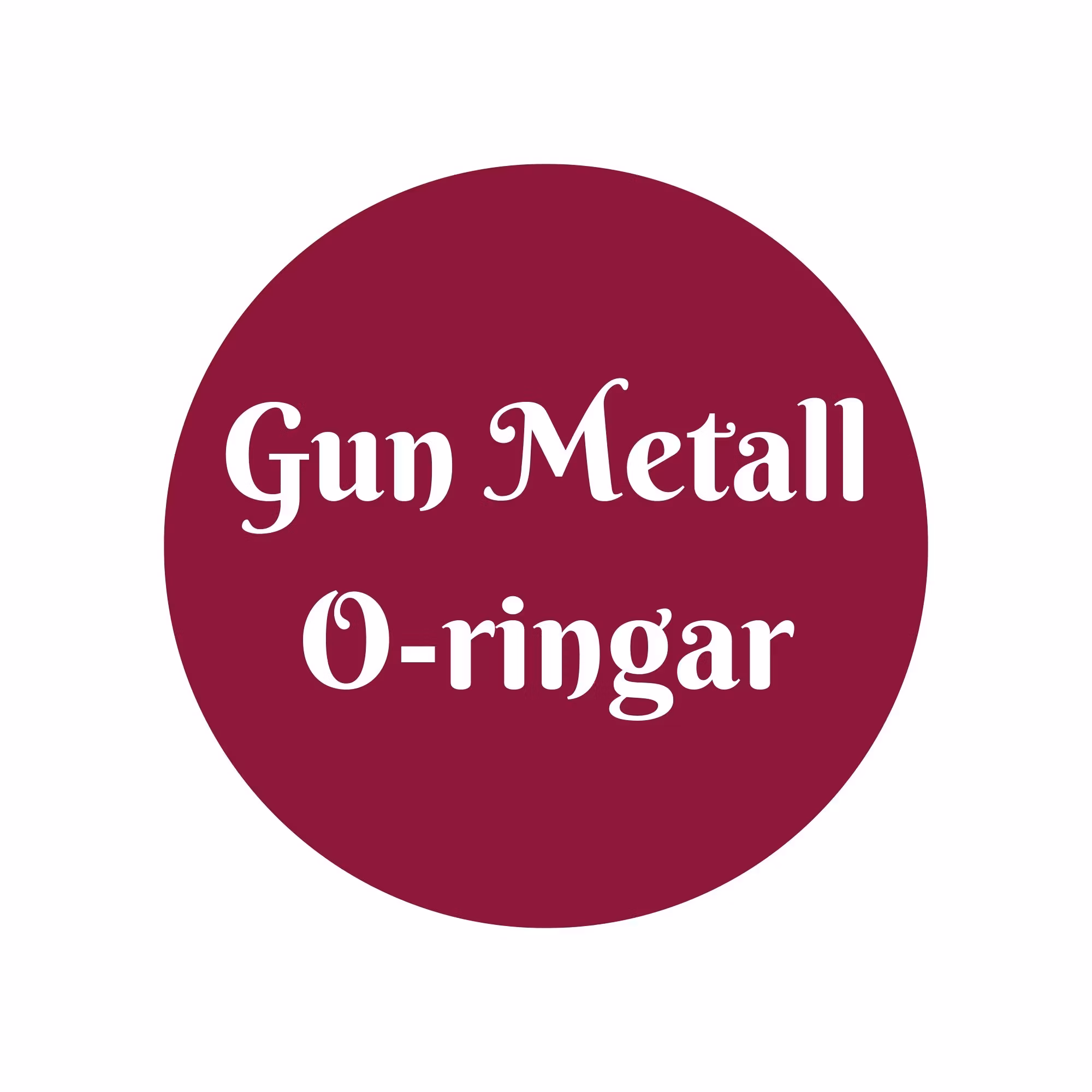 Gun Metall O-ringar - Sofias PysselParadis