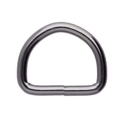 D-ringar Gun Metal - Sofias PysselParadis