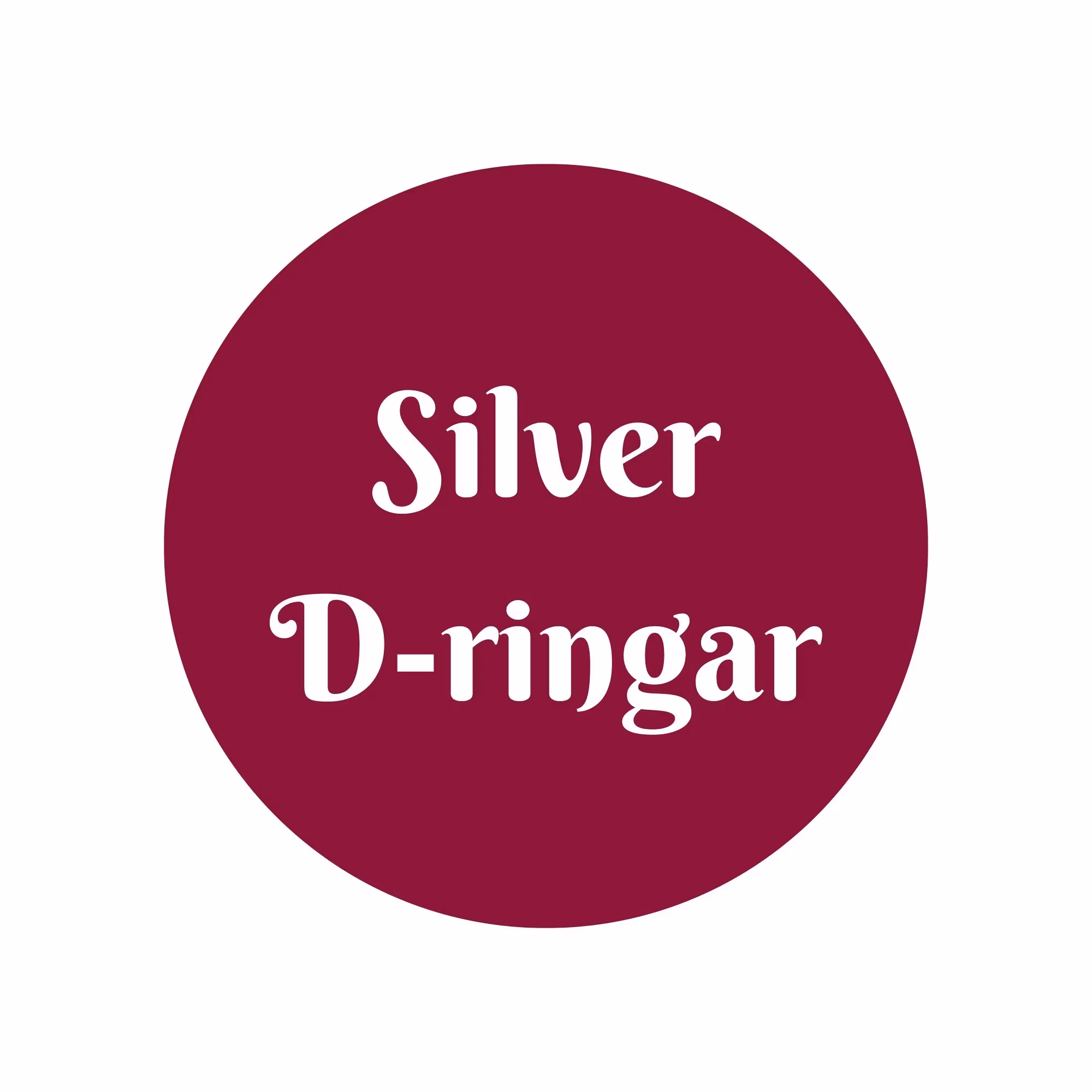 Silver D-ringar - Sofias PysselParadis