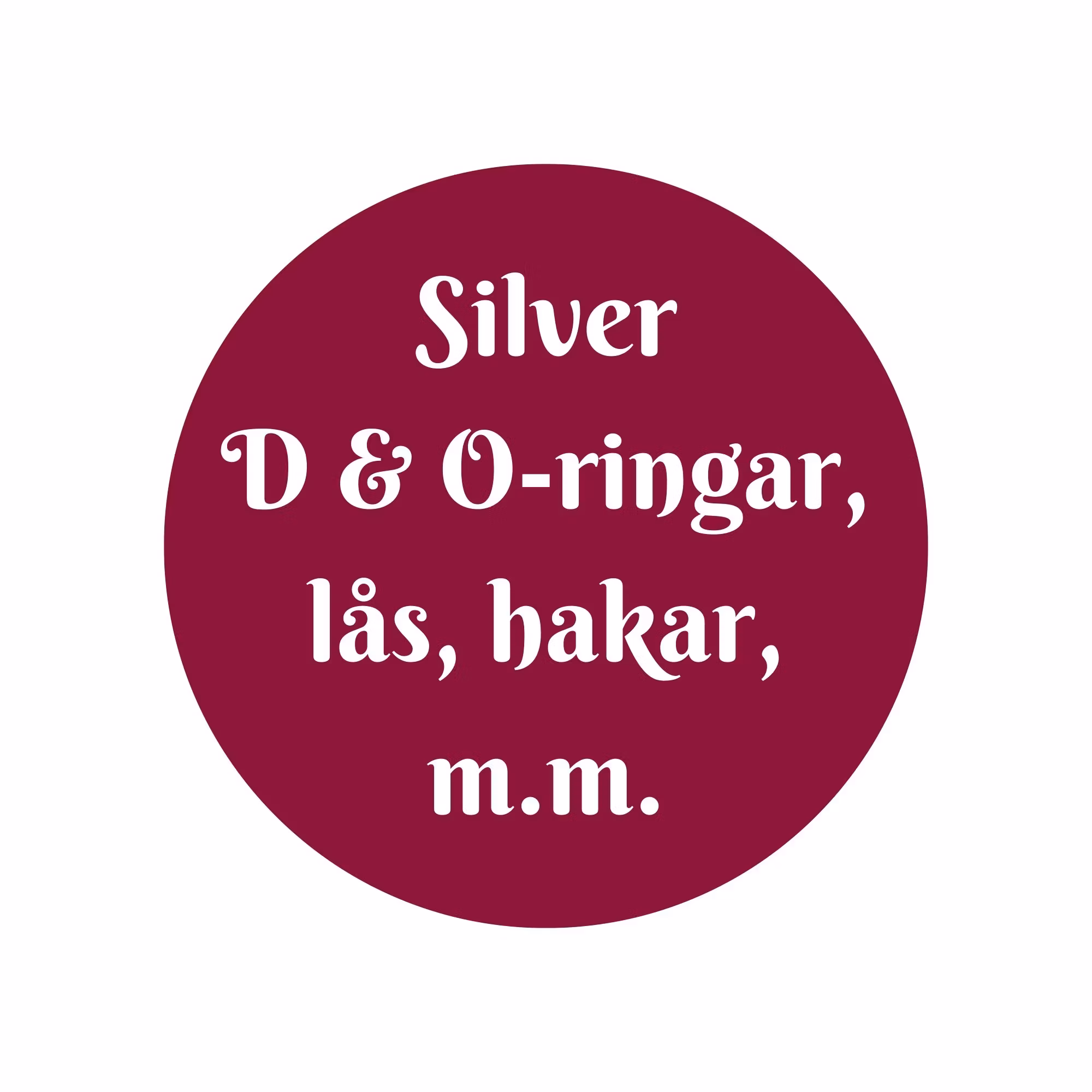 Silver D & O-ringar, lås, hakar, m.m. - Sofias PysselParadis