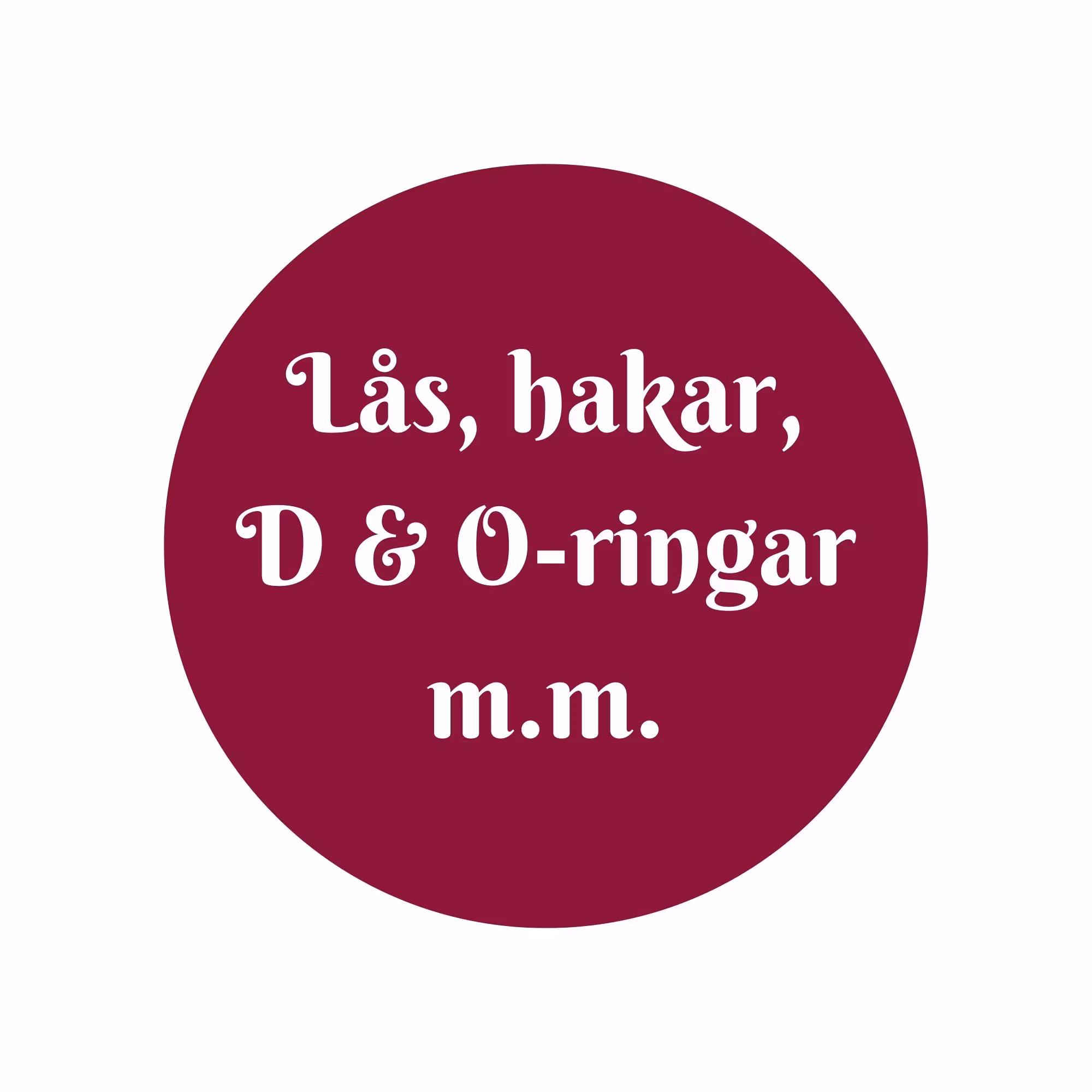 Metall & Plast Lås, D & O-ringar, Hakar m.m. - Sofias PysselParadis