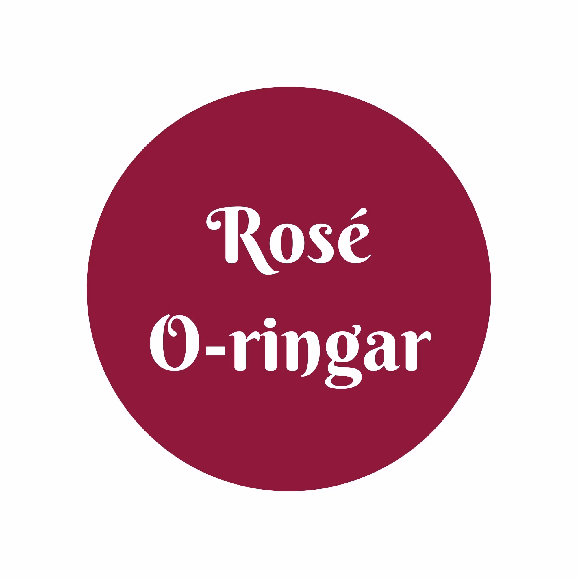 Rosé O-ringar - Sofias PysselParadis