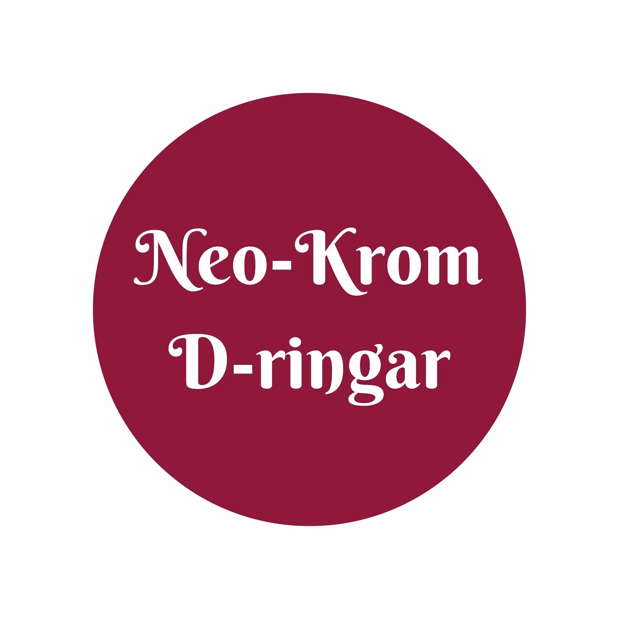 Neo-Krom D-ringar - Sofias PysselParadis