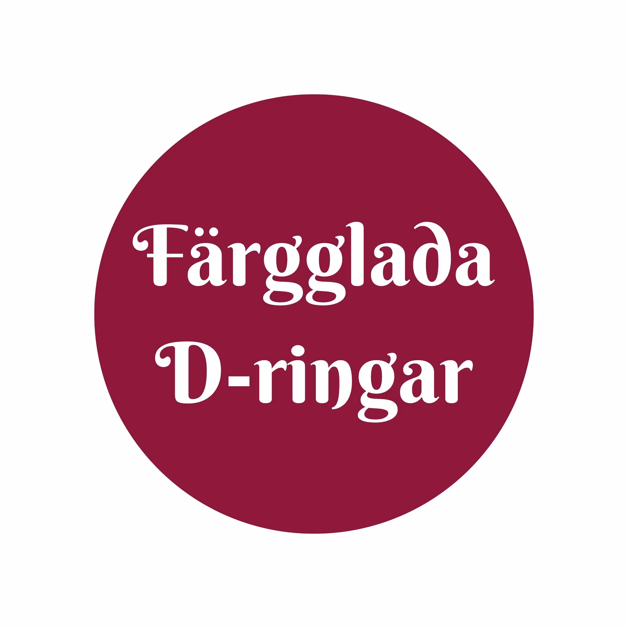 Färgglada D-ringar - Sofias PysselParadis