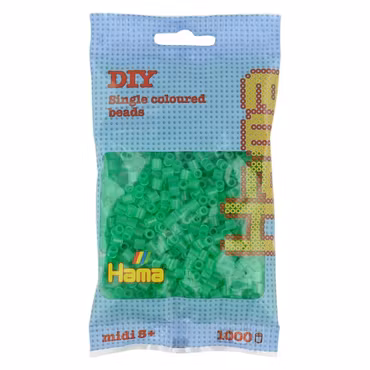 Hama Midi Transparent Grön no.16 - 1000 st