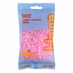 Hama Midi Transparent Rosa no.72 - 1000 st