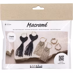 Mini DIY Kit Makramé, Örhängen
