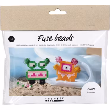 Mini DIY Kit Monster Med Pärlplattor