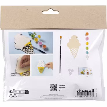 Mini DIY Kit Måla, mixade färger, Glass