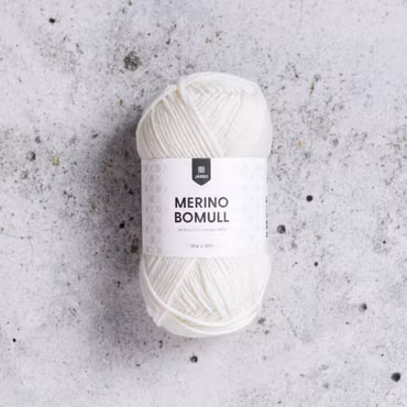 Merino bomull 50g Cloud Dancer