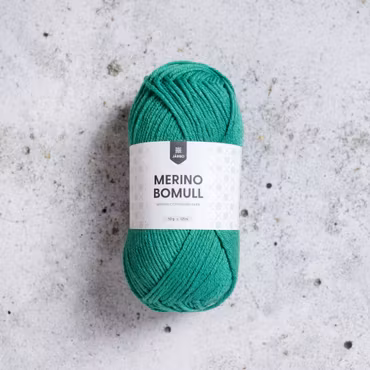 Merino bomull 50g Pine Green