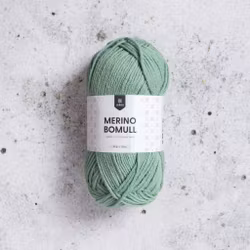 Merino bomull 50g Basil