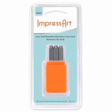 ImpressArt - Basic Metal Stanspaket 3mm Siffror