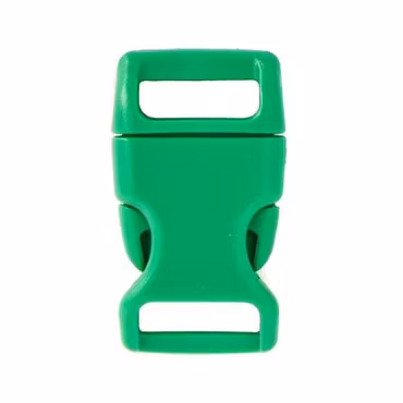 Snäpplås plast i Kelly Grön 16 mm 5/8 (M)