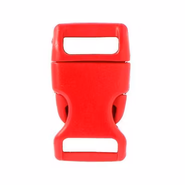 Snäpplås plast Röd 16 mm 5/8 (M)