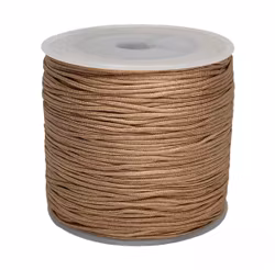 Khaki Nylontråd 0,8mm hel rulle