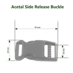 Snäpplås Acetal Side Release Heavy Duty 16 mm (5/8)