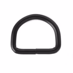 D-ring Svart 16 x 3 mm