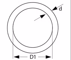 O-ring i Svart 15 x 3 mm