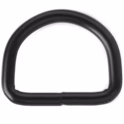 D-ring i Svart 40 x 5 mm