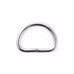 D-ring i Rostfritt Stål 17 x 3 mm