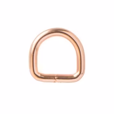 D-ring i Roséguld 20 x 4 mm