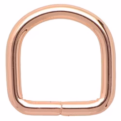 D-ring i Roséguld 16 x 3 mm