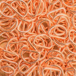 D-ring i Roséguld 16 x 3 mm