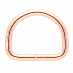 D-ring i Roséguld 16 x 3 mm