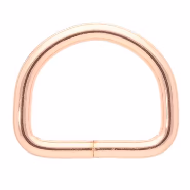 D-ring i Roséguld 16 x 3 mm