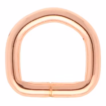 D-ring i Roséguld 13 x 3 mm