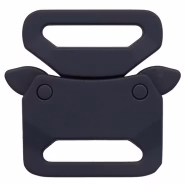 Snäpplås Säkerhetsspänne i Marinblå Silikon 25 mm