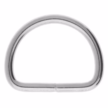 D-ring Förnicklad 30 x 5 mm