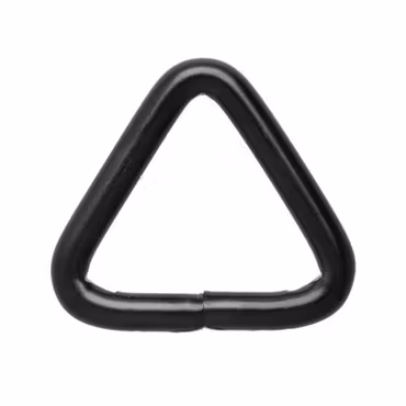 Triangel D-ring Stål 25 x 4 mm Svart