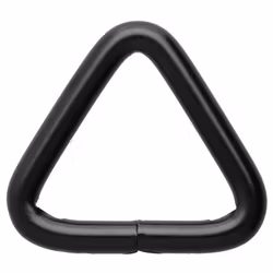 Trekant D-ring Stål 40 x 6 mm Svart
